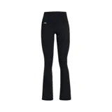 Pantalón acampanado Under Armour Motion, color negro, confeccionado en tejido suave, ligero y elástico en 4 direcciones, con bolsillo lateral.