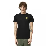 Remera negra de manga corta con logo de Element amarillo en el pecho.