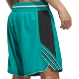 Short deportivo adidas modelo Crazy Lite, color verde menta con cintura elástica ancha en color verde y franjas horizontales blancas, detalles laterales en negro y logo de la marca en la pierna izquierda.