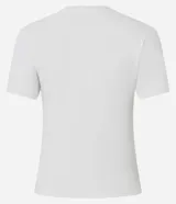 Remera de algodón con cuello redondo y manga corta, con estampa frontal de un conejo y estrellas acompañada de la frase 'I'm at my limit'.