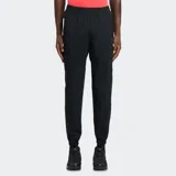 Pantalón deportivo Reebok negro, de tejido ligero y corte ajustado (slim fit), con cintura elástica, bolsillos laterales y bajos elásticos. Presenta el logo Vector estampado en el lateral de una de las perneras.