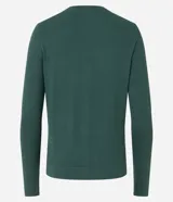 Cardigan de punto fino color gris, con escote en V, cierre frontal con botones y mangas largas. Confeccionado en una mezcla de viscosa y poliamida.