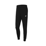 Pantalón de jogging negro de tejido French terry, con cintura elástica y logo de Nike bordado en blanco en el muslo izquierdo.