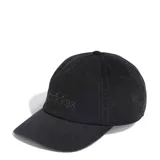 Gorra Adidas Washed D Cap de color negro con efecto lavado, visera curva y logo bordado en el frente.
