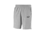 Short deportivo Puma Ess Sweat Bermudas 10´, color negro, con logo estampado en blanco en la pierna izquierda.