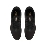 Championes Puma Skyrocket Lite 2 Alt, color negro con suela blanca y detalles en dorado.