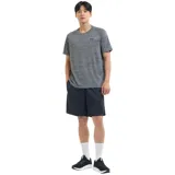 Remera deportiva Under Armour Tech™ 2.0 para hombre, color gris jaspeado con logo negro en el pecho.
