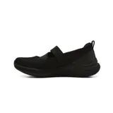 Championes deportivos Skechers Bobs Moda Flex Cool Dawn, color negro, diseño slip-on con parte superior de tejido de punto y tira cruzada elástica con velcro en el empeine, suela flexible y plantilla acolchada Memory Foam.