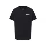 Remera de algodón color negro, de corte clásico y manga corta, con logo de la marca estampado en pequeño en el pecho.