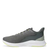 Championes Topper VR Speed 2, color gris con detalles en verde y suela blanca.