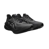 Championes Asics Novablast 3 LE, color negro con detalles en gris, ideales para running.