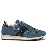 Championes Saucony Jazz 81 Camo, color azul con estampado de camuflaje y detalles en negro.