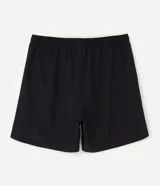 Bermuda deportiva Get Over de tejido ripstop, color gris, con cintura elástica, cordón ajustable, bolsillos laterales con cierre y estampa localizada.