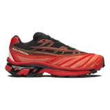 Championes Salomon XT-Evo de diseño técnico y deportivo, en combinación de colores rojo y negro, con refuerzos sintéticos y suela de gran tracción.