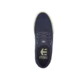 Championes Etnies Singleton Vulc XLT negros con suela blanca y logo de la marca en el lateral.