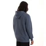 Buzo con capucha Quiksilver, color azul con logo estampado en el pecho.
