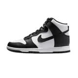 Championes Nike Dunk High de caña alta, con diseño tricolor que combina paneles en negro, burdeos y gris claro. Presenta el icónico swoosh de Nike en blanco, cordones negros y suela de goma bicolor.