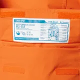 Enterito de esquí Columbia edición especial Star Wars, color naranja, con diseño inspirado en el traje de vuelo de Luke Skywalker. Cuenta con múltiples bolsillos cargo, cierre frontal, cuello alto y tecnología impermeable y térmica.