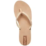 Ojotas Reef color natural con tiras trenzadas.