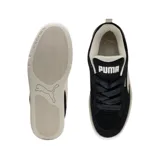 Championes urbanos Puma Park Lifestyle Raw, color negro con detalles en blanco. Capellada sintética resistente, plantilla SoftFoam+ con talón acolchado y suela de goma.