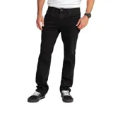 Pantalón Volcom Solver Modern de hombre, color negro, con corte recto y bolsillos.