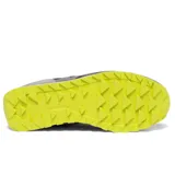 Championes Saucony Jazz Original, color gris oscuro con detalles en gris claro y amarillo flúor.