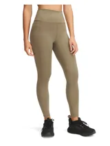 Calza larga color marrón, de tiro alto y corte ajustado.