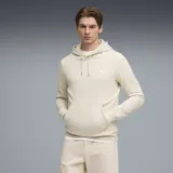 Hoodie Puma Athletics color arena, con capucha ajustable mediante cordones, bolsillo frontal tipo canguro y logo de la marca estampado en el pecho.