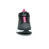 Championes Caterpillar Colorado Sneaker LO para mujer, color negro con detalles en rosa. Capellada de cuero y nylon, forro de malla de nylon suave y transpirable, plantilla de espuma acolchada, entresuela de EVA duradera y liviana, suela de goma duradera y con gran tracción.