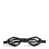 Lentes de natación Adidas Ripstream, con marco negro y lentes transparentes.