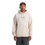 Canguro de abrigo Volcom de corte holgado color beige, con capucha con cordón ajustable, bolsillo tipo canguro y logo bordado en el pecho.