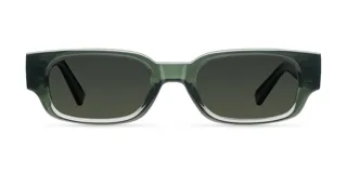Lentes de sol rectangulares color verde oliva, con protección UV400 y lentes polarizadas alemanas con recubrimiento anti-scratch y superhydrophobic.