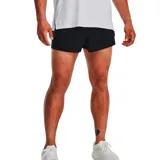 Short deportivo Under Armour negro con cintura elástica y perforaciones.