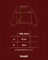 Sweater de hilo con diseño de ochos y efecto de lavado, de corte holgado, cuello redondo y mangas largas con puños acanalados.