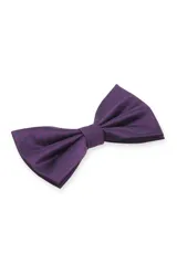 Moño de vestir azul con microestampado geométrico.