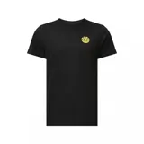 Remera negra de manga corta con logo de Element amarillo en el pecho.