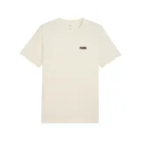 Remera de algodón color crema con logo de Puma bordado en el pecho.