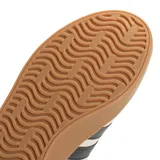 Championes Adidas VL Court 3.0 para mujer, de color beige con las tres tiras características en negro y suela de goma marrón.