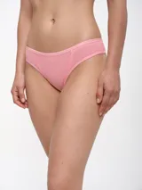 Colaless de algodón color visón con detalle de puntilla en los laterales.