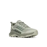 Calzado de trekking Merrell Speed Strike 2 para hombre, color verde militar con detalles en tonos más oscuros y suela dentada.