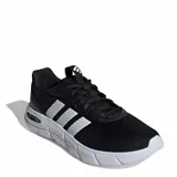 Championes deportivos Adidas Cloudfoam Flex, color negro con las tres tiras laterales en blanco y suela blanca con tecnología de amortiguación Cloudfoam.