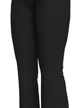 Pantalón legging acampanado de punto Milano color negro, con cintura elástica con logo de Calvin Klein.