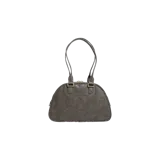 Cartera Adidas modelo Mexico Airliner en color gris oscuro, con diseño estructurado, doble asa de hombro y detalles metálicos dorados. Cuenta con una franja vertical tricolor (verde, blanco y rojo) en el frente y el logo del trifolio en dorado.