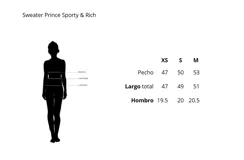 Buzo corto azul marino de algodón con cuello en V y logo de Prince bordado en blanco.