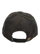 Gorra de béisbol de estilo clásico confeccionada en canvas engrasado impermeable con diseño a cuadros oscuros. Presenta un pequeño logo bordado en el panel frontal y costuras reforzadas en la visera.