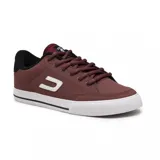Championes de skate Circa modelo AL 50 TM, color bordó con detalles en blanco y negro. Presentan un diseño de perfil bajo con suela de goma vulcanizada, logo lateral en contraste y refuerzo en el talón.