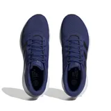 Championes Adidas Response Runner unisex, color azul con detalles en negro y suela blanca.