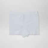 Pack de dos culottes de punto de canalé, uno en color blanco y otro en color azul.