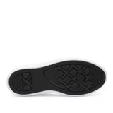 Championes Converse All Star Move con plataforma, color blanco con estampado de lunares negros.