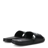 Sandalia tipo ojota Umbro modelo Pro Foam, color negro con el logo de la marca estampado en celeste y blanco en la tira superior.